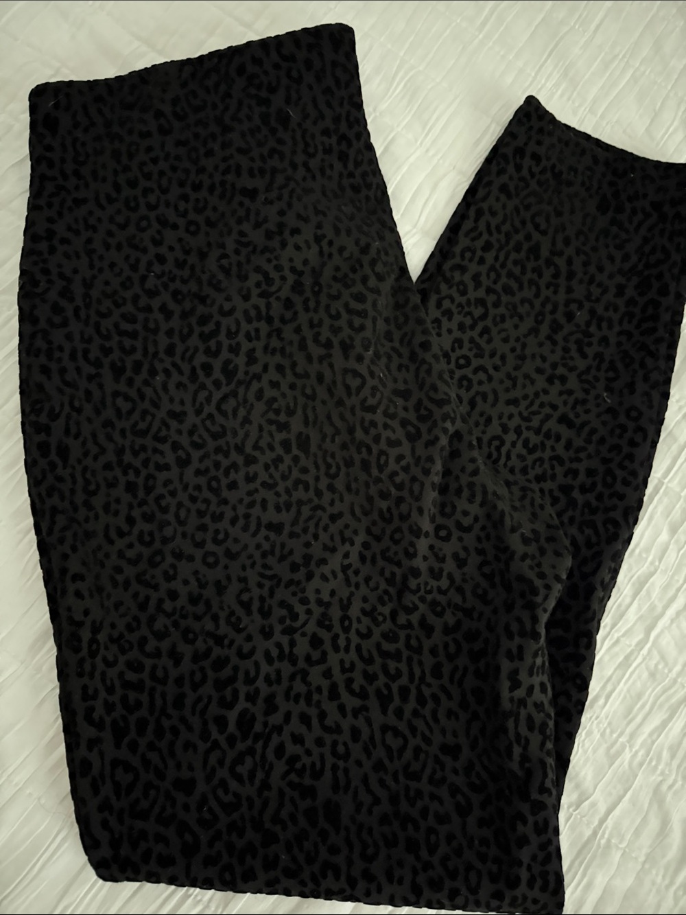 Nanette Lepore Black Tonal Leopard Leggings